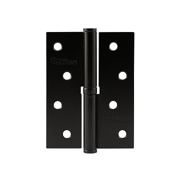 Изображение товара Петля дверная разъемная Нора-М 18483 100x75x2,5 мм левая черная