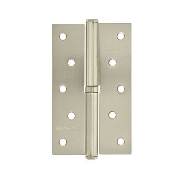 Изображение товара Петля дверная разъемная Нора-М 750-5" 10597, 125*75*2,5, без колп., Матовый никель, Левая