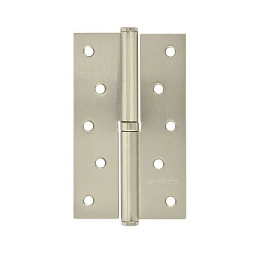 Изображение товара Дверная петля Нора-М 750-5 разъемная, правая, матовый никель, 75 мм