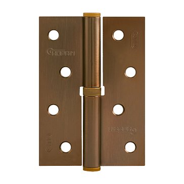 Изображение товара Петля дверная разъемная Нора-М 750-4, 100x70x2,5 мм, матовый кофе, левая