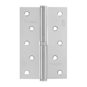 Изображение товара Петля дверная разъемная Нора-М 750-5" STD 15450, хром, левая, 120x80x2.5 мм