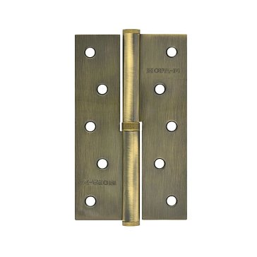 Изображение товара Петля дверная разъемная Нора-М 750-5" 11627, 125*75*2,5 без колп., Старая бронза, Правая