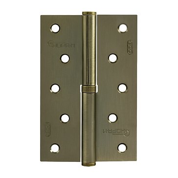 Изображение товара Петля дверная разъемная Нора-М 750-5" STD 15453, 120*80*2,5, без колпака, старая бронза, правая