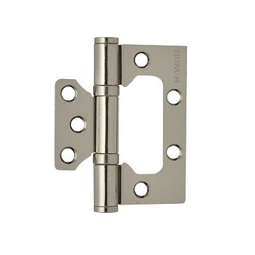 Изображение товара Петля дверная бабочка Нора-М 3155, 75x63 мм, хром, накладная