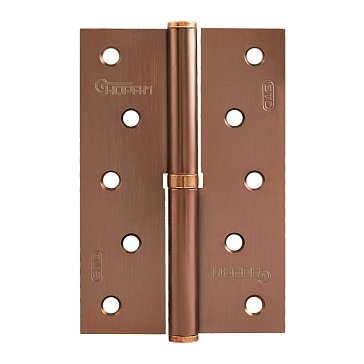 Изображение товара Петля дверная разъемная Нора-М 750-5" STD 15454, 120*80*2,5, без колпака, старая медь, левая