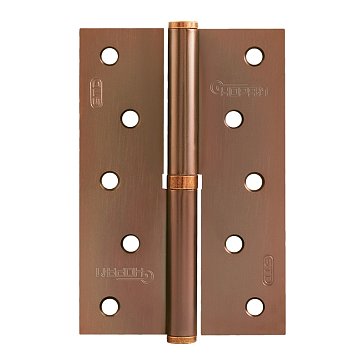 Изображение товара Петля дверная разъемная Нора-М 750-5" STD 15455, 120*80*2,5, без колпака ,старая медь, правая