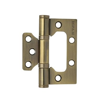 Изображение товара Петля дверная бабочка Нора-М 3693 75x63 мм с покрытием гальваника для алюминиевых дверей