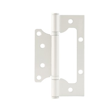 Изображение товара Петля дверная бабочка Нора-М 18494, 800-5", 125*75*2.5, без колпачка, накладная, белый