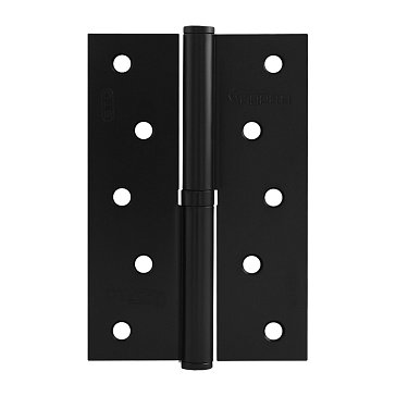 Изображение товара Петля дверная разъемная Нора-М 750-5" STD 18705, 120*80*2,5, без колпака, черный, правая