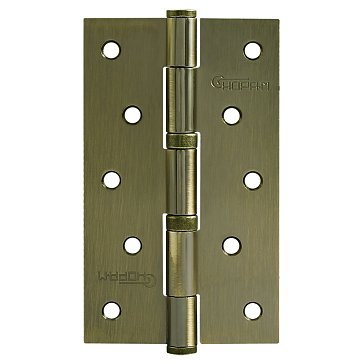 Изображение товара Петля дверная универсальная Нора-М 5 для деревянных дверей, бронза, 125х75мм