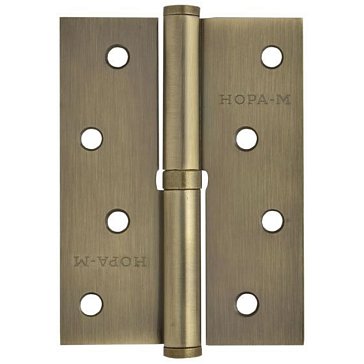Изображение товара Петля дверная Нора-М 750-4" 10585, разъемная, 100*75*2,5, без колпачка, старая бронза, правая