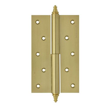 Изображение товара Петля дверная разъемная Нора-М 610-5 матовое золото для правых дверей 125x75 мм