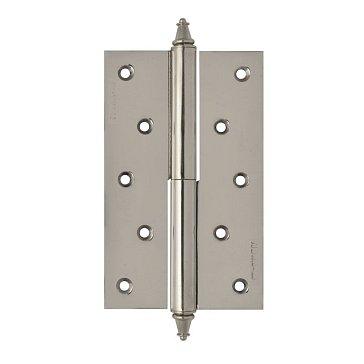 Изображение товара Петля дверная разъемная Нора-М 610-5" 10625, 125*75*2,5, с колпачком, хром, левая