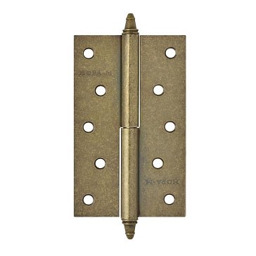 Изображение товара Петля дверная разъемная Нора-М 610-5 125x75x2,5 застаренная бронза левая