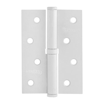 Изображение товара Петля дверная разъемная Нора-М 18695, 750-4", STD 100*70*2.5, без колпачка, белый, правая