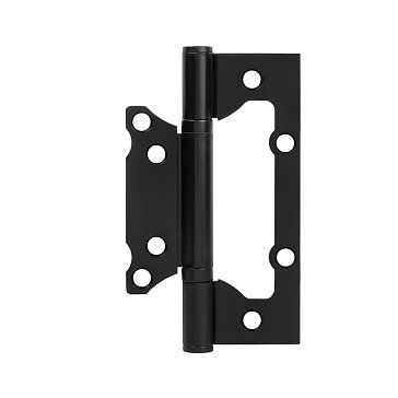 Изображение товара Петля дверная бабочка Нора-М Isparus 800-5'' 20045, 125*74*2,6мм, без колпачка, накладная, черный