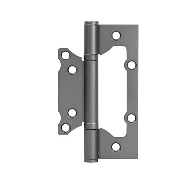 Изображение товара Петля дверная бабочка Нора-М Isparus 800-5'' 20041, 125*74*2,6мм, без колпачка, накладная, светлый графит