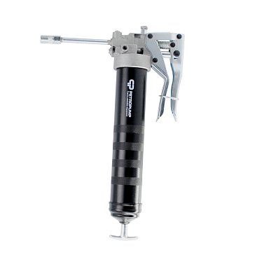 Изображение товара Шприц пистолетного типа для смазки Petropump PP100330, 500см3, 1/8" BSPT, 130 бар, стальная трубка с насадкой, 1,3 г/ход