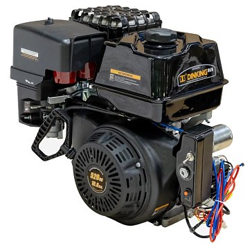 Изображение товара Мощный бензиновый двигатель Dinking DK196FE-S 19л.с. электростартер воздушное охлаждение