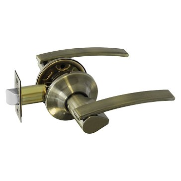 Изображение товара Ручка защелка Нора-М ТТ14-05 14041, нажимная для межкомн. дверей, Старая бронза, без запирания