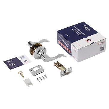 Изображение товара Ручка защелка Нора-М 15639 для межкомнатных дверей, хром