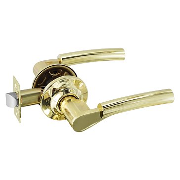 Изображение товара Ручка защелка Нора-М 5701, АА нажимная, для межкомнатных, дверей, золото, 05, без запирания