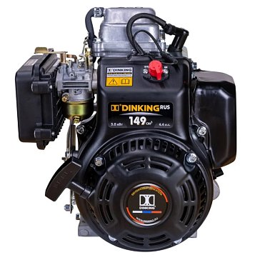 Изображение товара Двигатель Dinking DK165F/P ДВИ103, 4.4 лс, вал тип S, ручной стартер, датчик масла