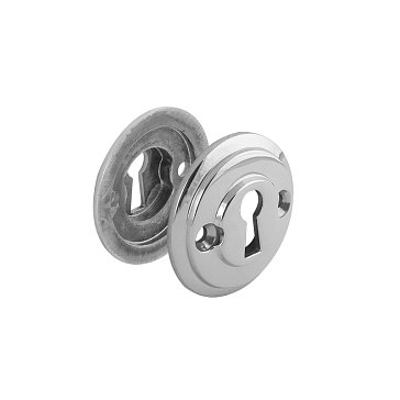 Изображение товара Накладка дверная Нора-М НБ 7514 хром для сувальдных ключей, Россия