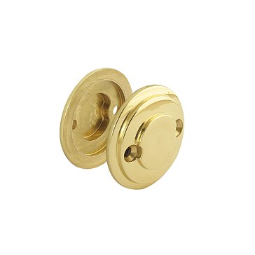 Изображение товара Накладка дверная Нора-М НП (К) 7529 из сплава ЦАМ, золотистая, диаметр 52 мм