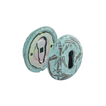 Изображение товара Накладка дверная Нора-М ПАЛЬМА НБ 8731, зеленый антик, 2 шт