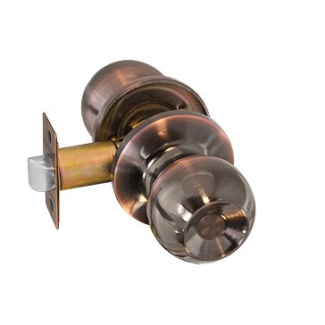 Изображение товара Ручка-защелка кноб Нора-М 13752 поворотная для межкомнатных дверей в стиле старой меди