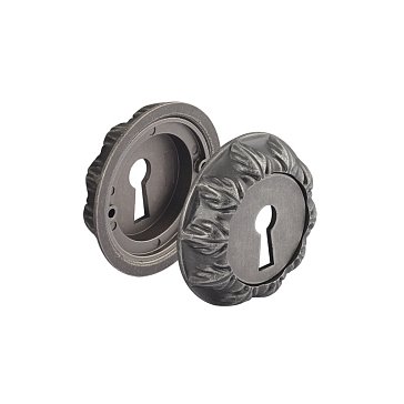 Изображение товара Накладка дверная Нора-М ГРАСИОЗА НБ 8739 застаренное серебро для сувальдных замков