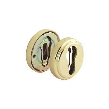 Изображение товара Накладка дверная на цилиндр Нора-М НК 7525 золото, диаметр 51 мм, Россия