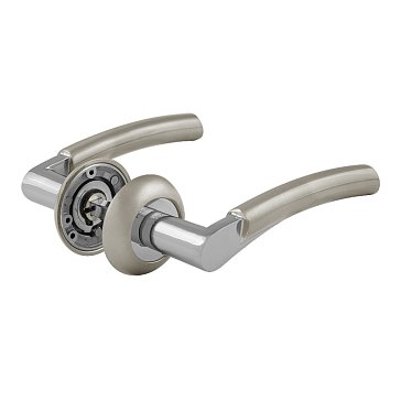 Изображение товара Ручка дверная Нора-М 99 А Al 15297 комплект 2 шт матовый никель Россия