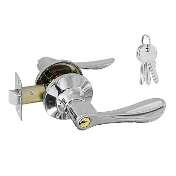 Изображение товара Ручка-защелка Нора-М 14049 ЗВ3-STD для межкомнатных дверей хром