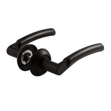 Изображение товара Ручка дверная Нора-М 99 А Al 18463, комплект ручек, черный