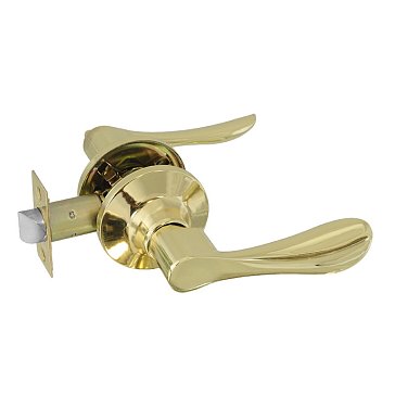 Изображение товара Ручка защелка Нора-М 14056, ЗВ3-STD, нажимная, для межкомнатных дверей, золото, 05, без запирания