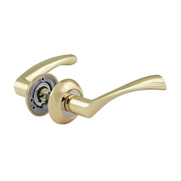 Изображение товара Ручка дверная Нора-М 100 А Al 15299 комплект золото для межкомнатной и входной двери