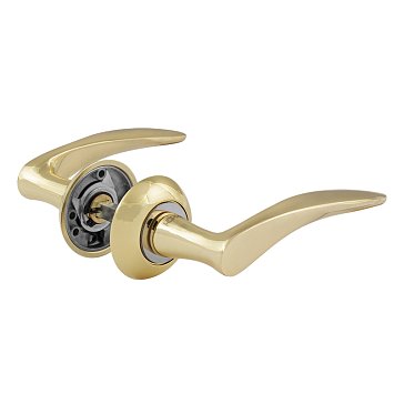 Изображение товара Ручка дверная Нора-М 38 А Al 15911 комплект 2 шт золотистая межкомнатная/входная дверь