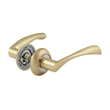 Изображение товара Ручка дверная Нора-М 100 А Al 15300 комплект матовое золото