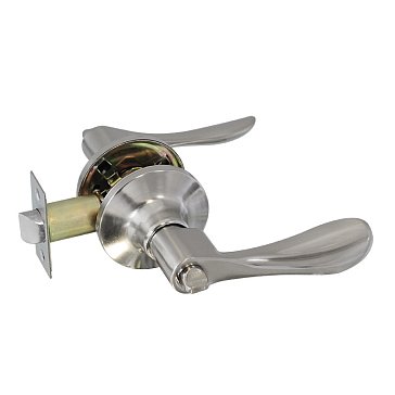 Изображение товара Ручка защелка Нора-М 14052, ЗВ3-STD нажимная, для межкомнатных дверей, матовый никель, 03, фиксатор