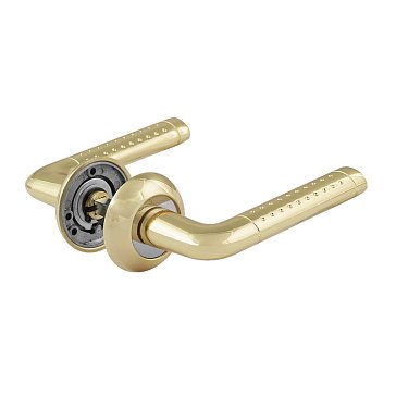 Изображение товара Ручка дверная Нора-М 101 А Al 15313 комплект золотистых ручек 2 шт