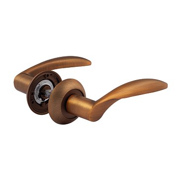 Изображение товара Ручка дверная Нора-М 94 А Al 16119, комплект ручек, матовый кофе