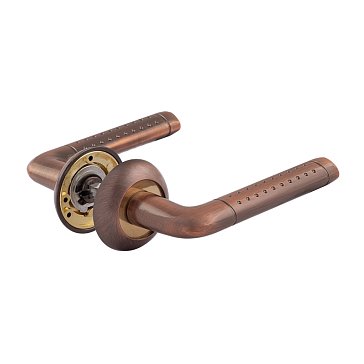 Изображение товара Ручка дверная Нора-М 101 А Алюминий старая медь комплект 2 шт