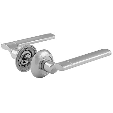 Изображение товара Ручка дверная Нора-М 103 А Al 15319, комплект, хром, Россия