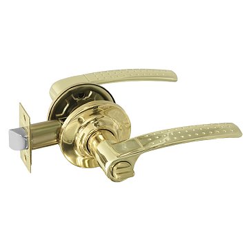 Изображение товара Ручка защелка Нора-М 14968 ТТ15, нажимная, для межкомнатных дверей, золото