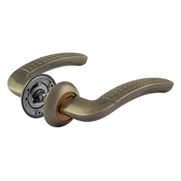 Изображение товара Ручка дверная Нора-М 96 А Al 15309 комплект старая бронза Россия