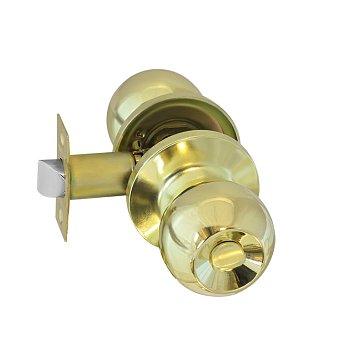 Изображение товара Ручка защелка кноб Нора-М ЗШ-STD-03 13743, поворот. для межкомн. дверей, Золото, фиксатор