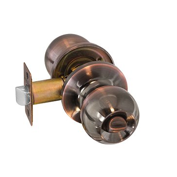 Изображение товара Ручка защелка кноб Нора-М ЗШ-STD-03 13746, старая медь, для межкомнатных дверей