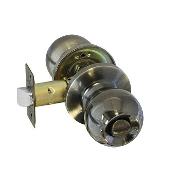 Изображение товара Ручка защелка кноб Нора-М ЗШ-STD 13747, поворот. для межкомн. дверей, Старая бронза, фиксатор